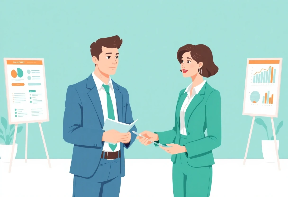 Finance professional in action