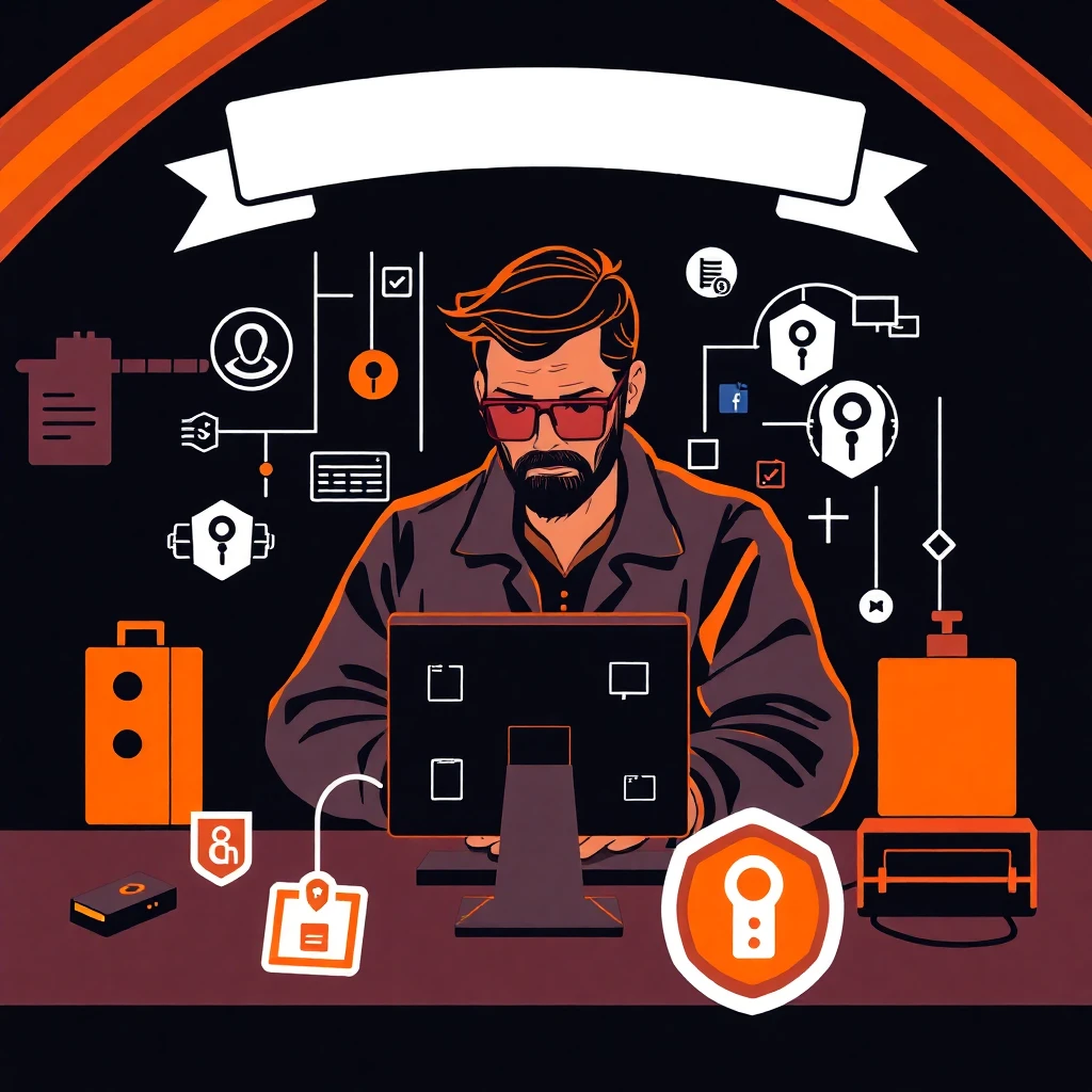 Cybersecurity expert at work