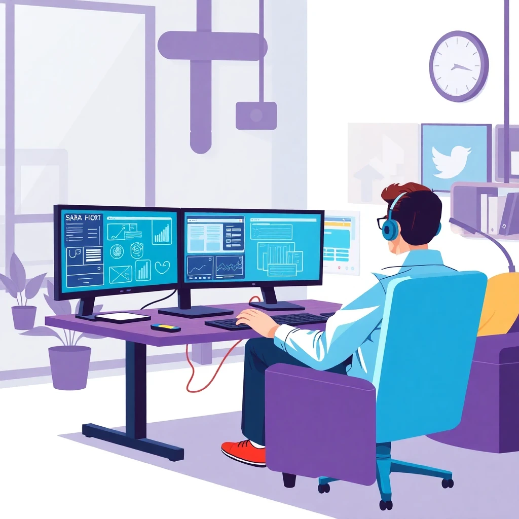 Remote work setup