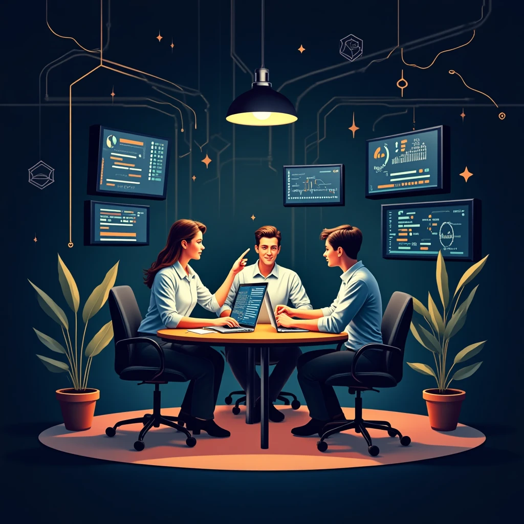 Network engineers at work