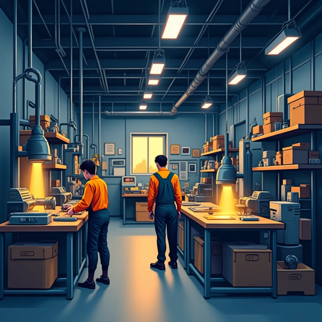 High-tech manufacturing facility
