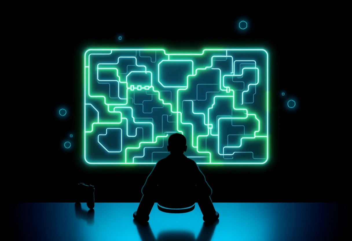 Strategic game board illustration