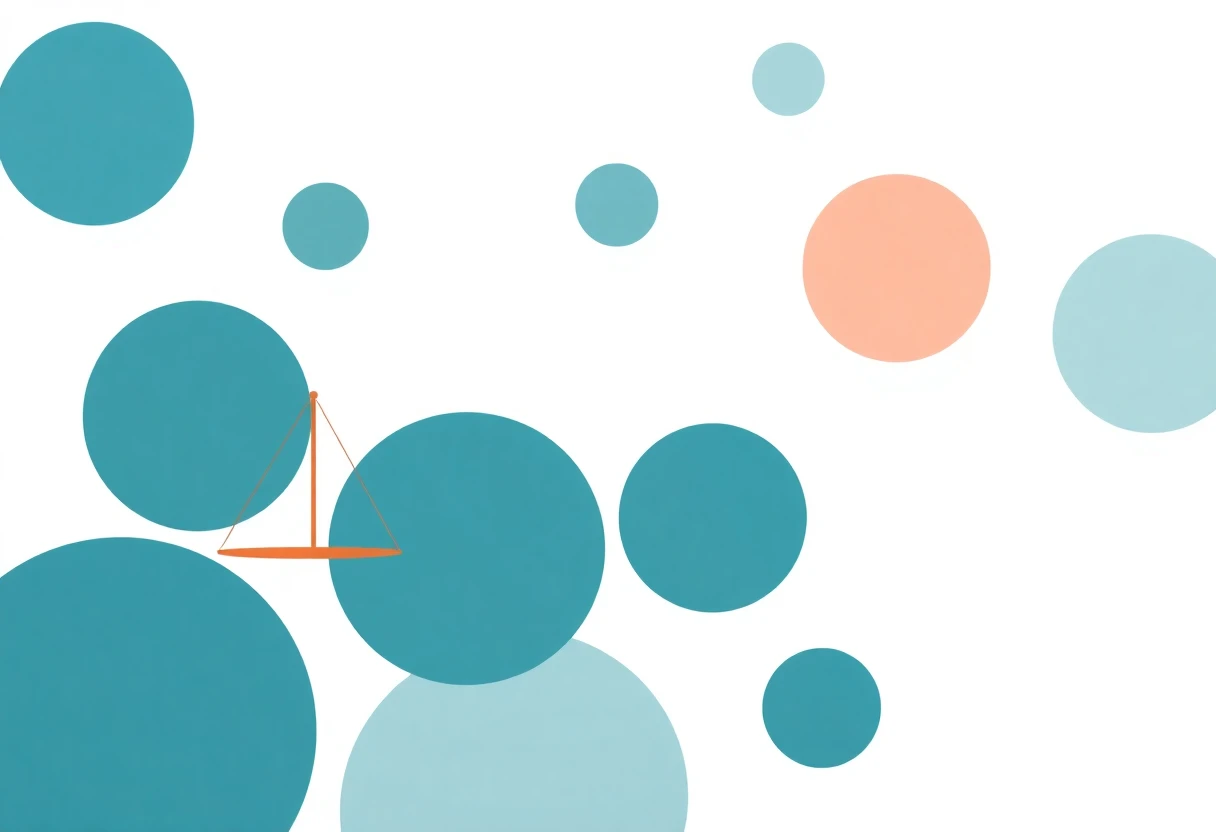 Loan comparison abstract illustration