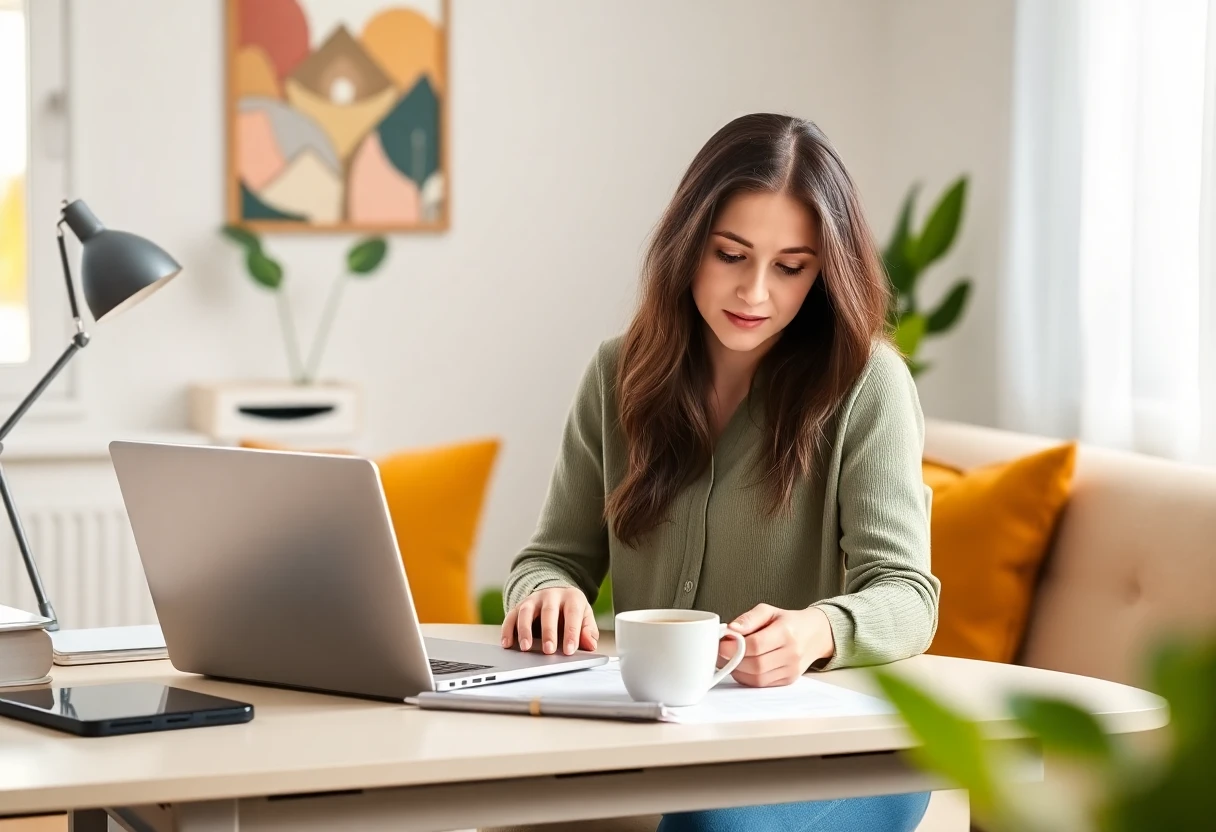 Freelancer reviewing loan options