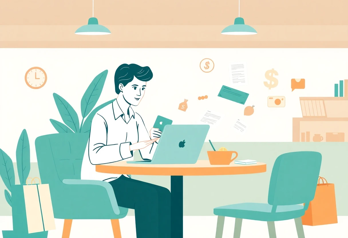 Freelancer reviewing loan options