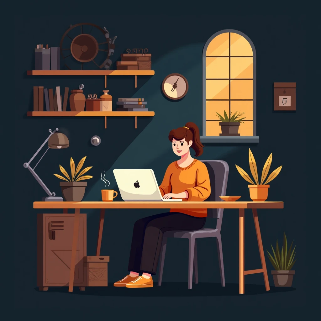 Remote work setup