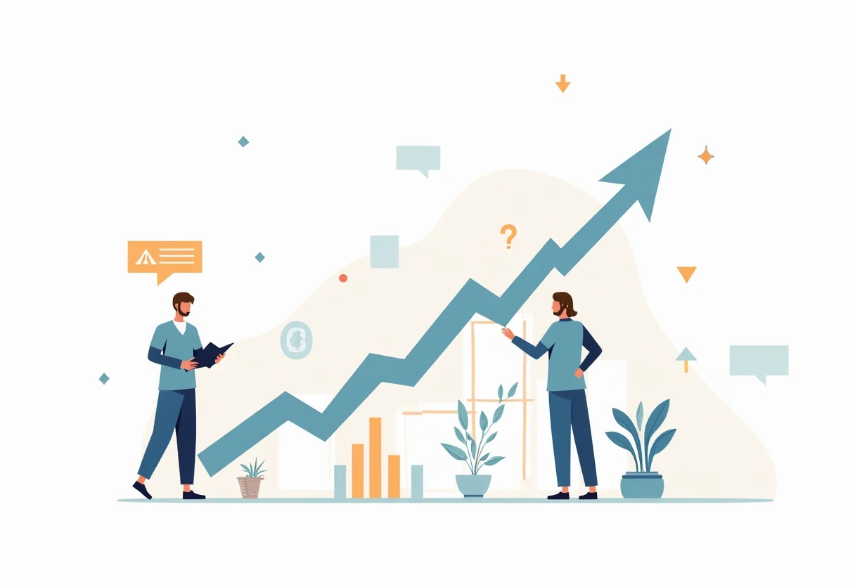 Career growth and stability illustration