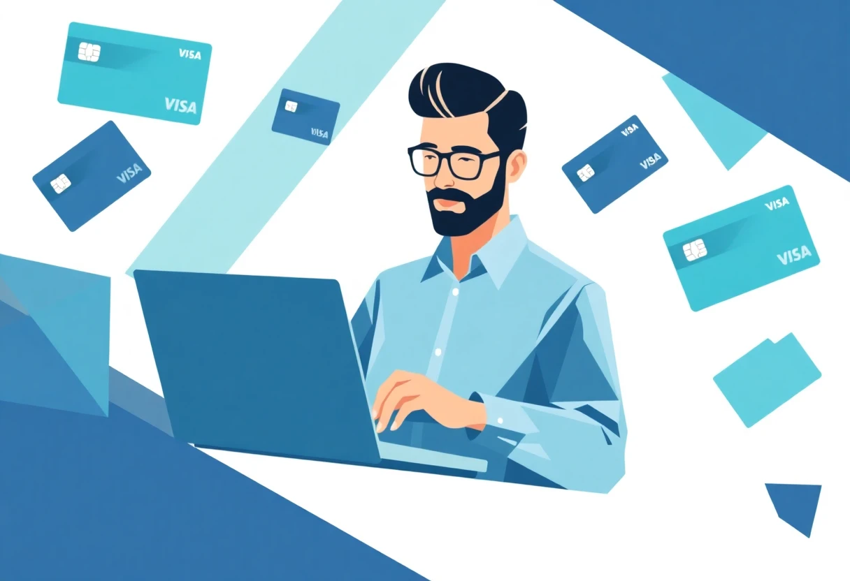 Freelancer managing finances digitally