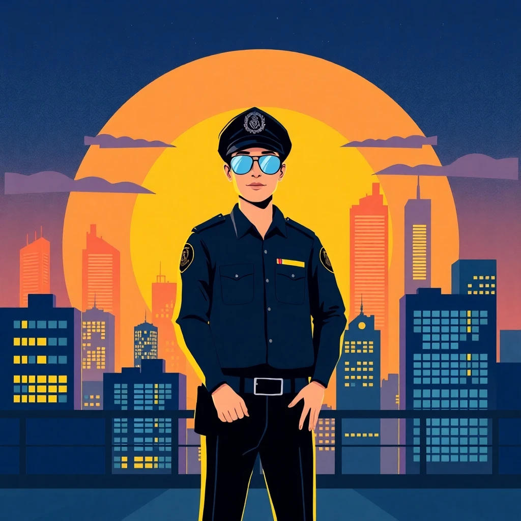 Night shift security officer