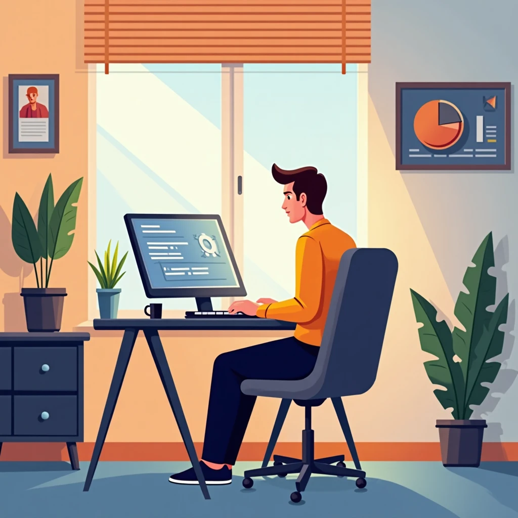 Remote work setup