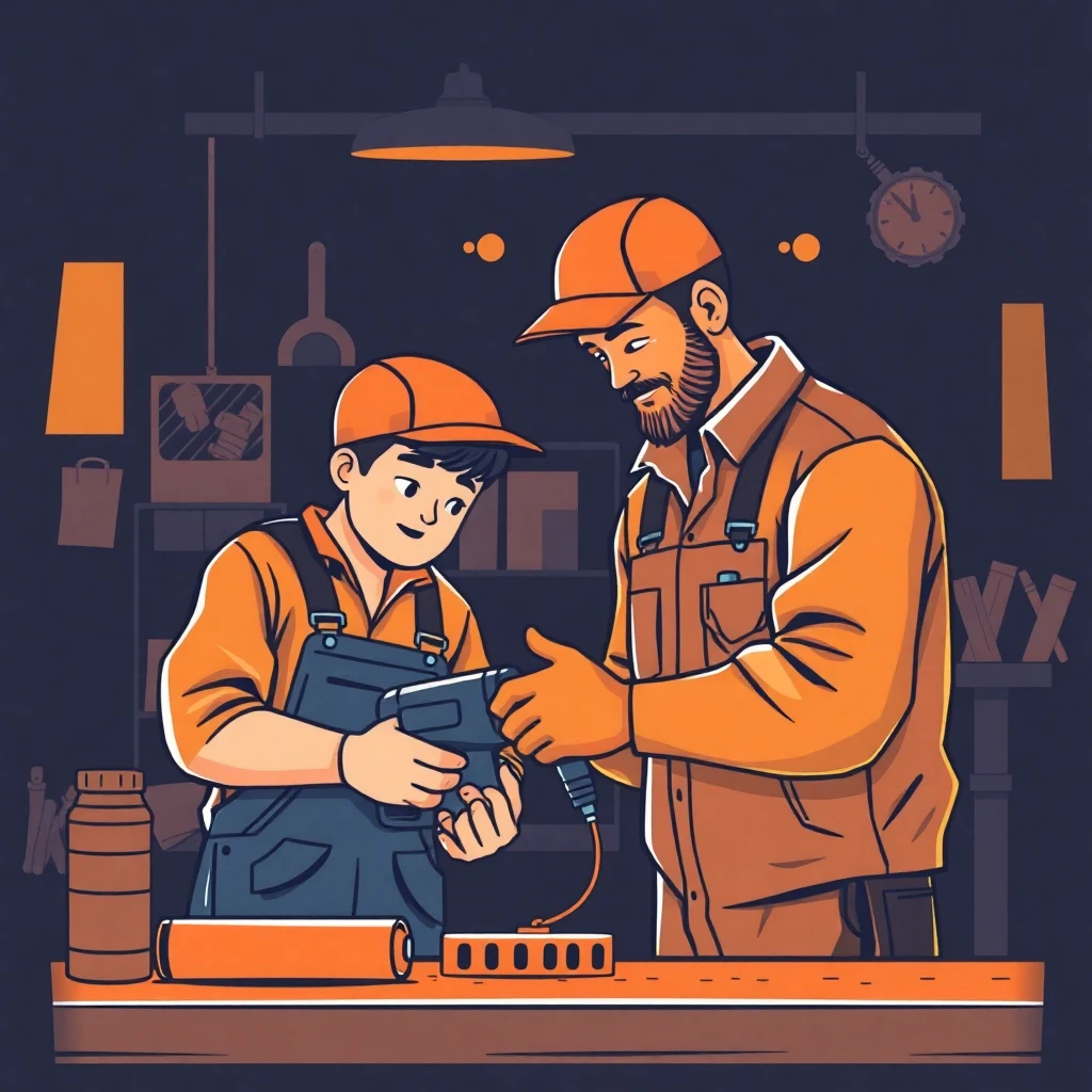 Apprentice learning in a workshop