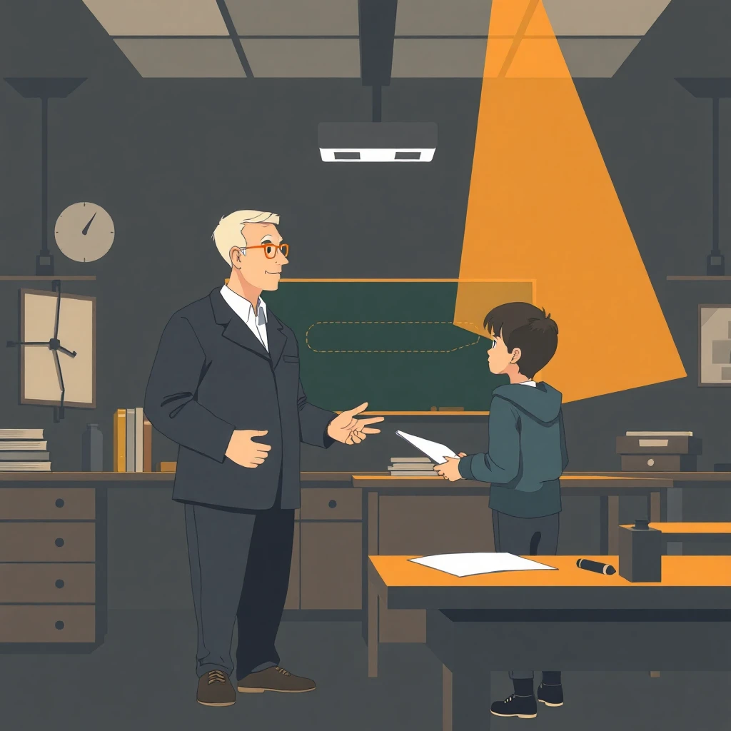 Lehrer im Klassenzimmer