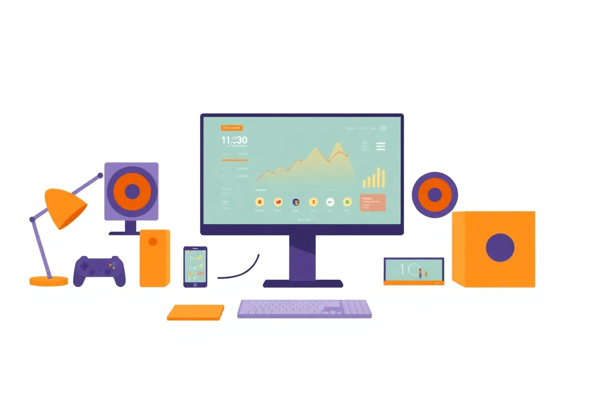 Organisiertes Fitness-Tracker-Setup