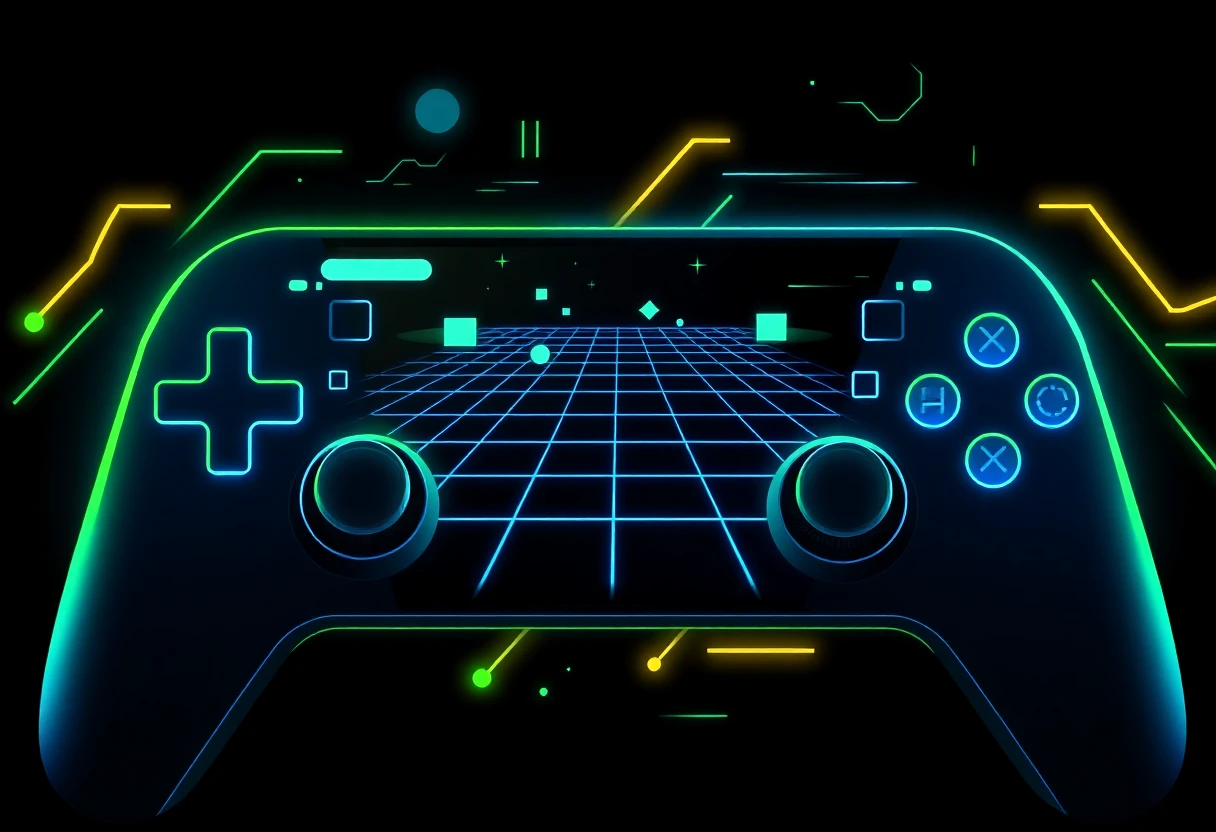 Abstracte gaming illustratie