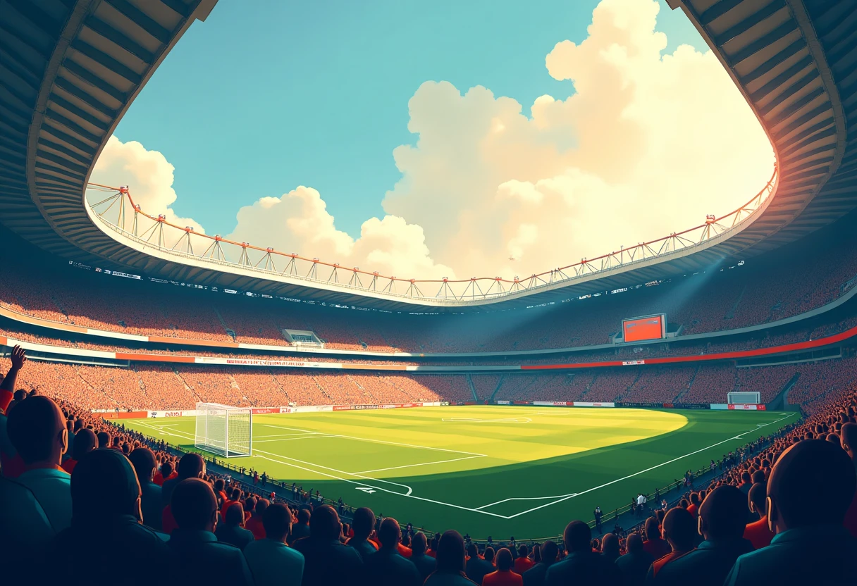 Stadium penuh sesak semasa Piala Dunia