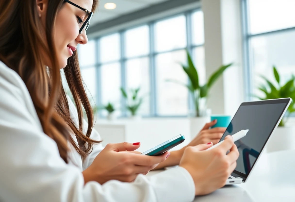 Creative professional with productivity tools