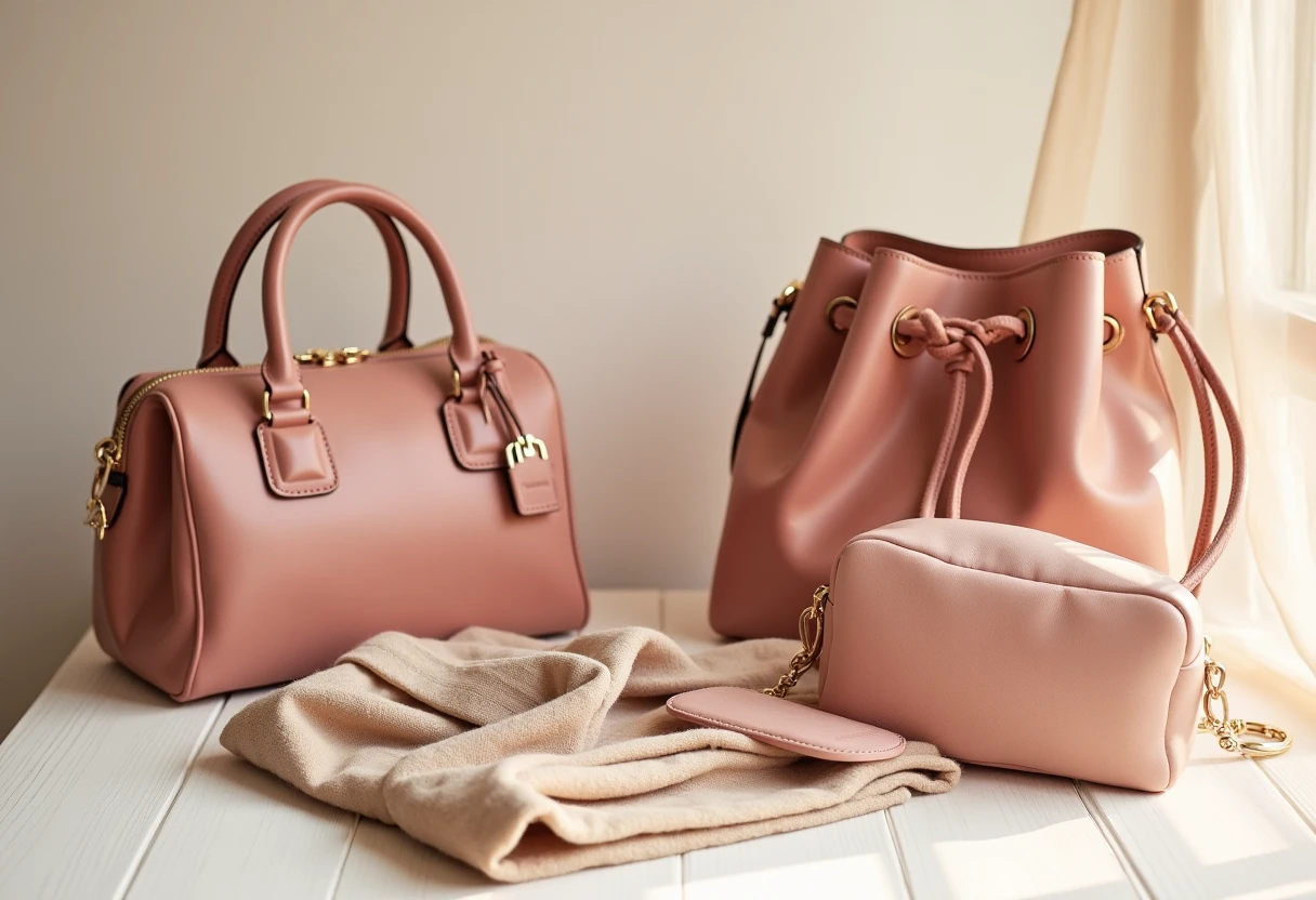 Collezione di borse e zaini alla moda