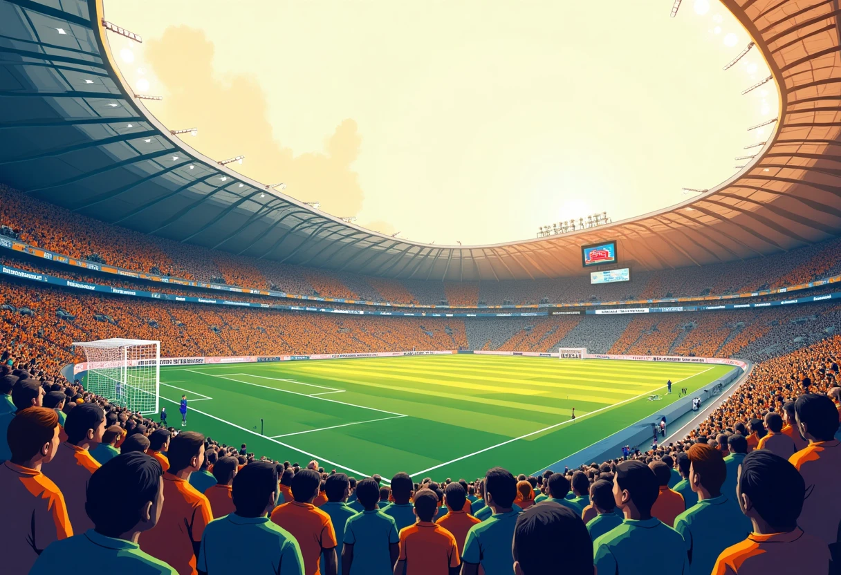 Fans en ébullition dans un stade
