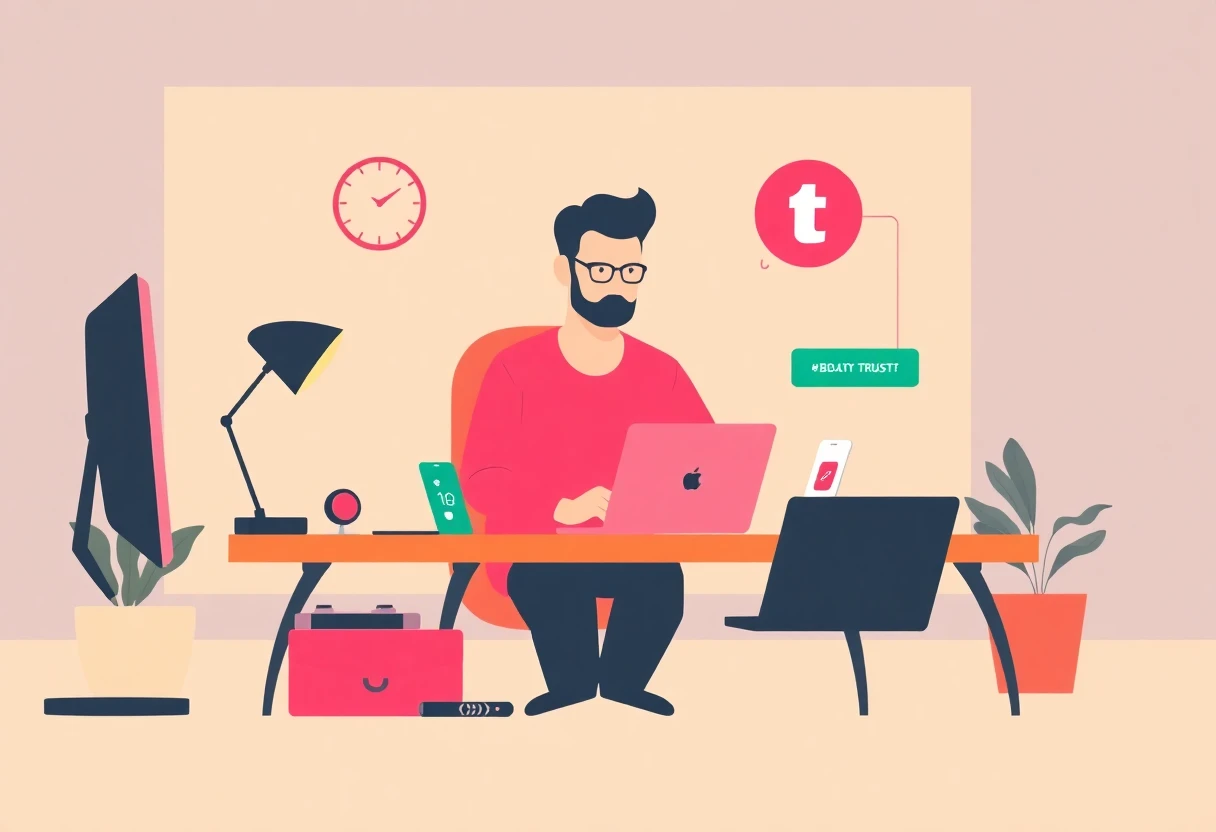 Freelancer using a budgeting app
