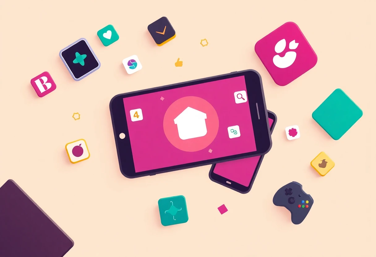 Abstract representation of budgeting apps