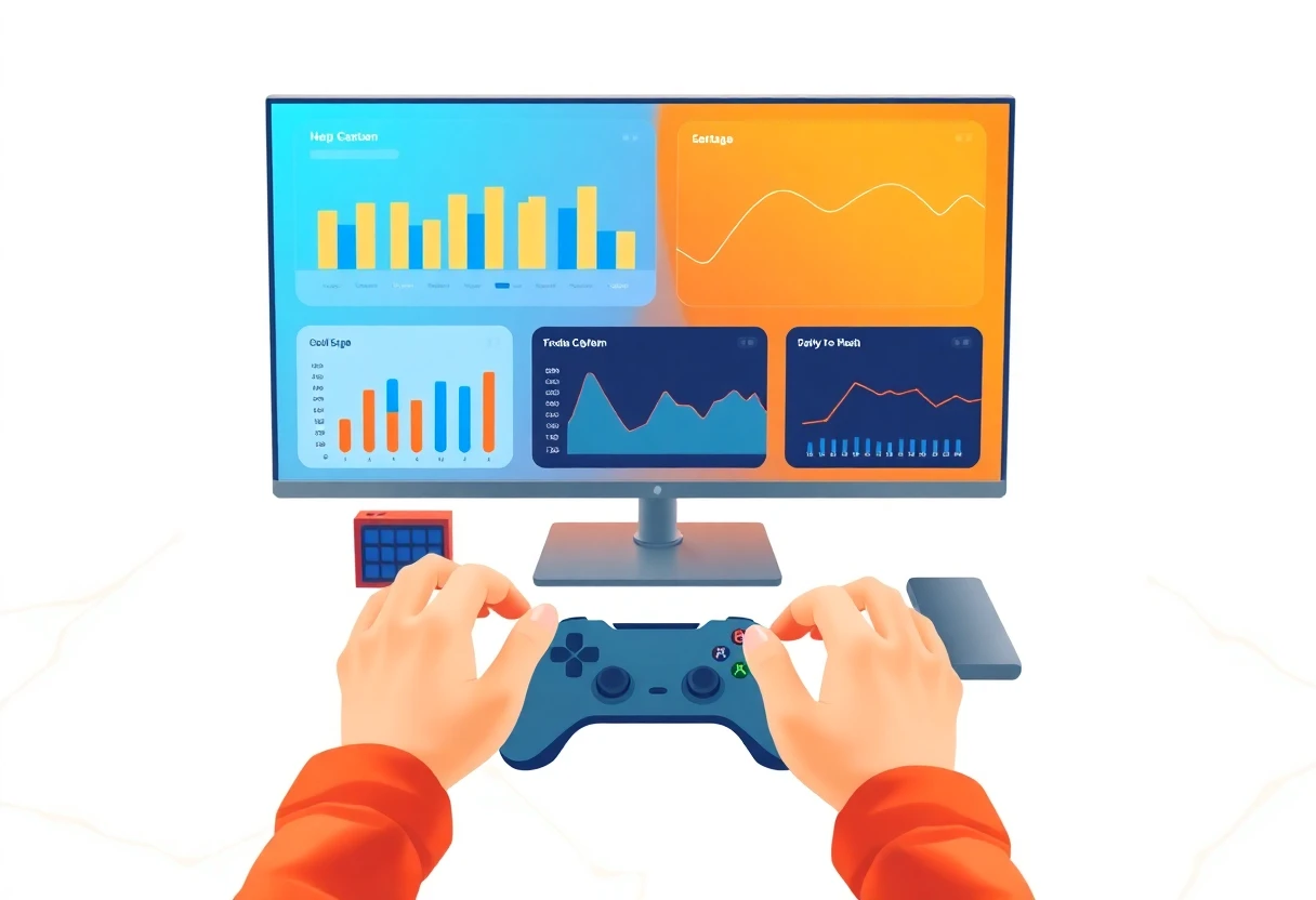 Premium budgeting app illustration