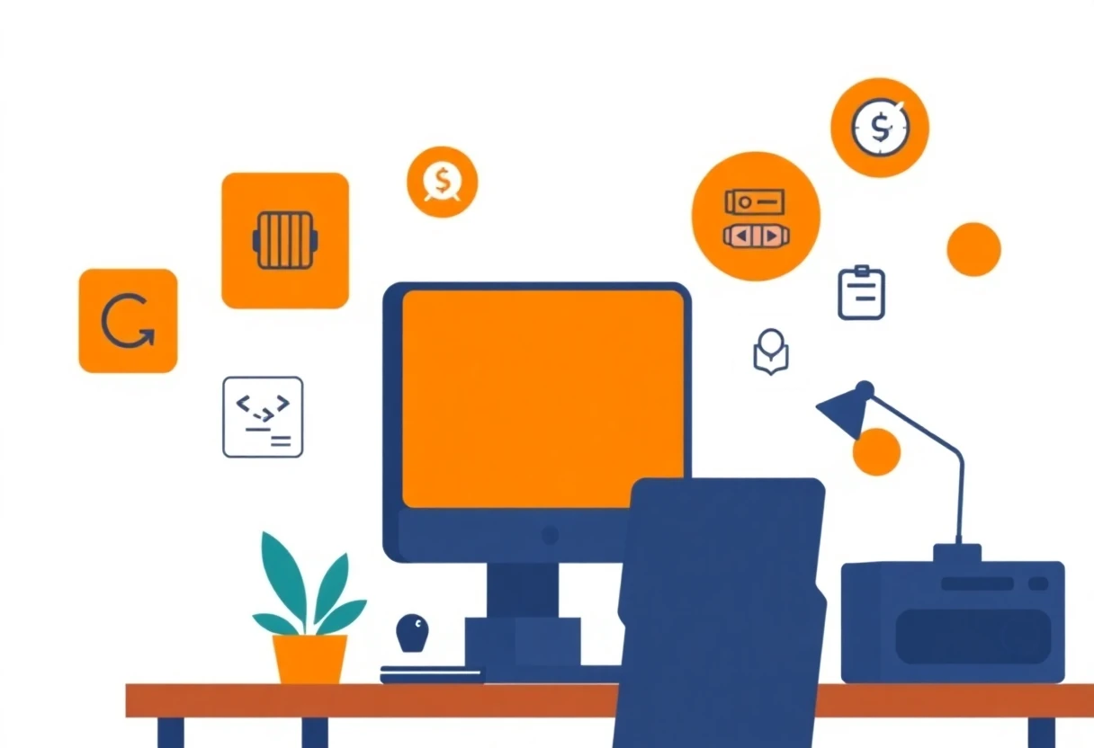 Advanced financial tracking illustration