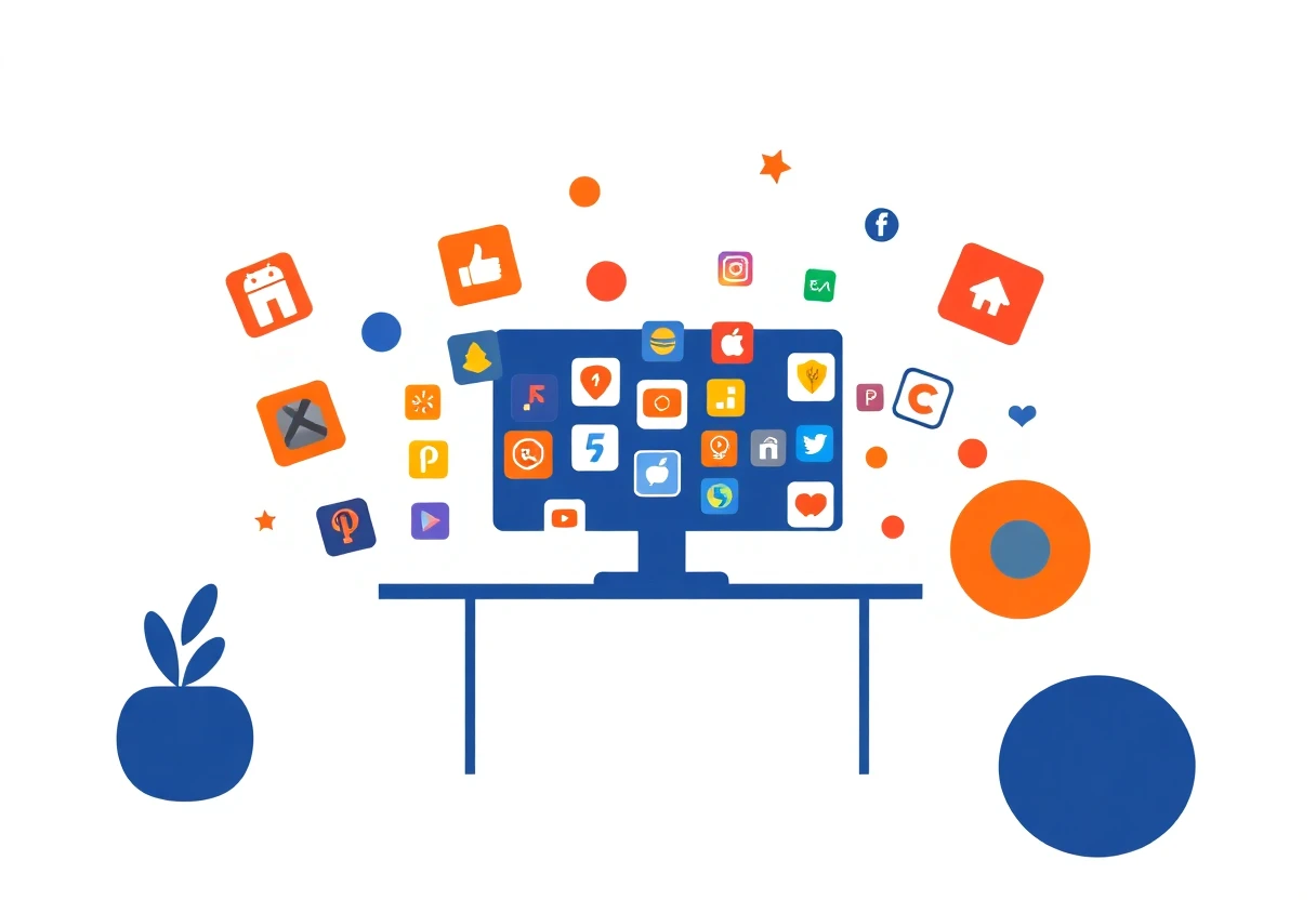 Abstract illustration of budgeting apps