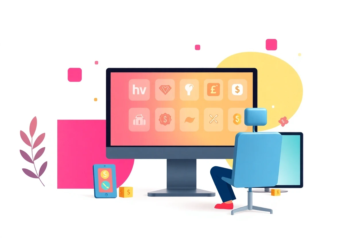 Budgeting app comparison illustration