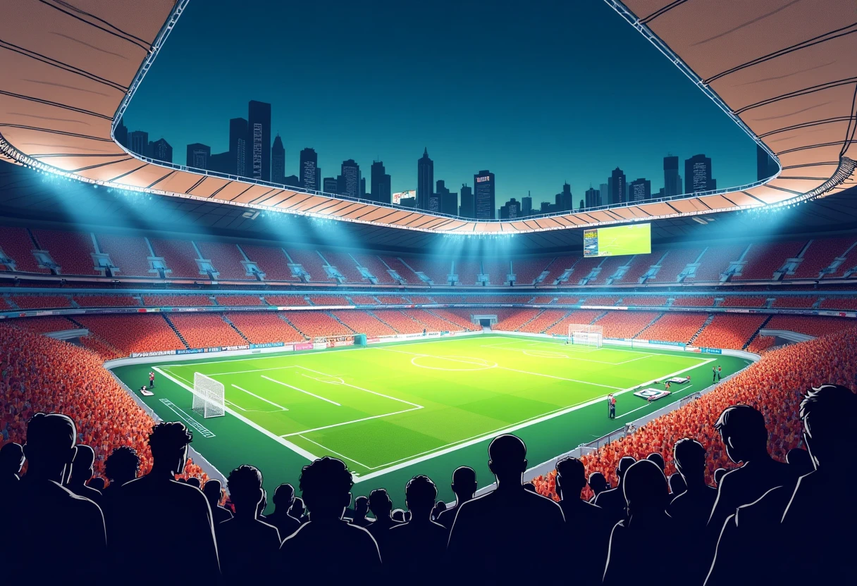 Allianz Arena de noche