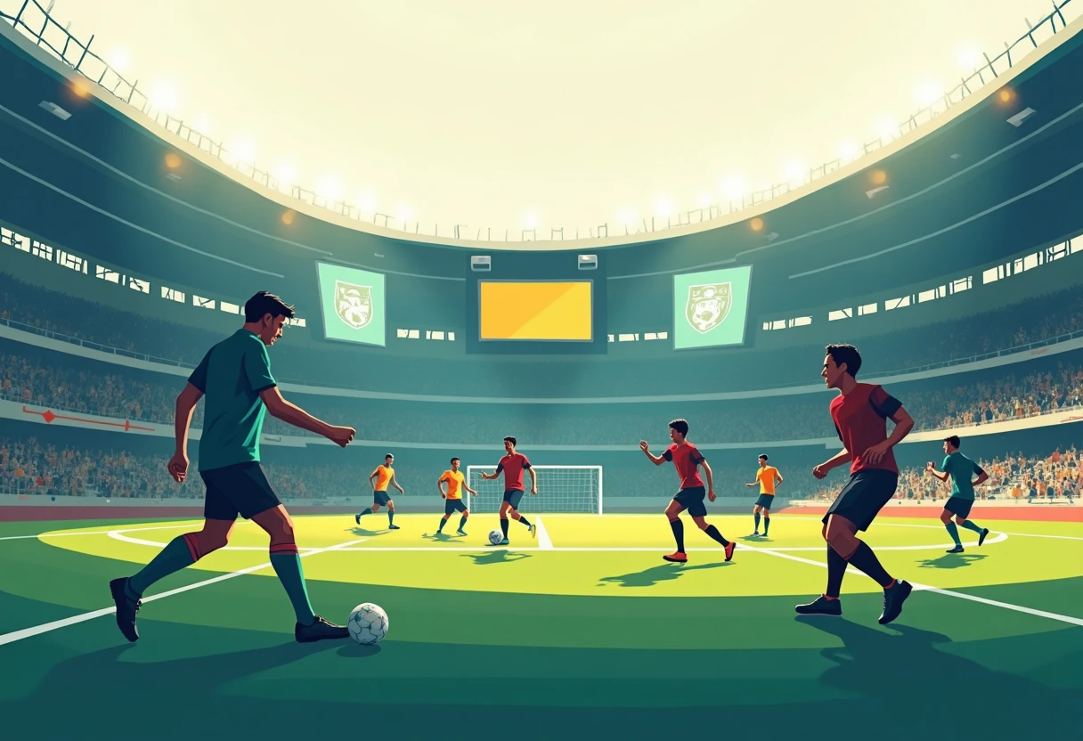 Bundesliga match scene