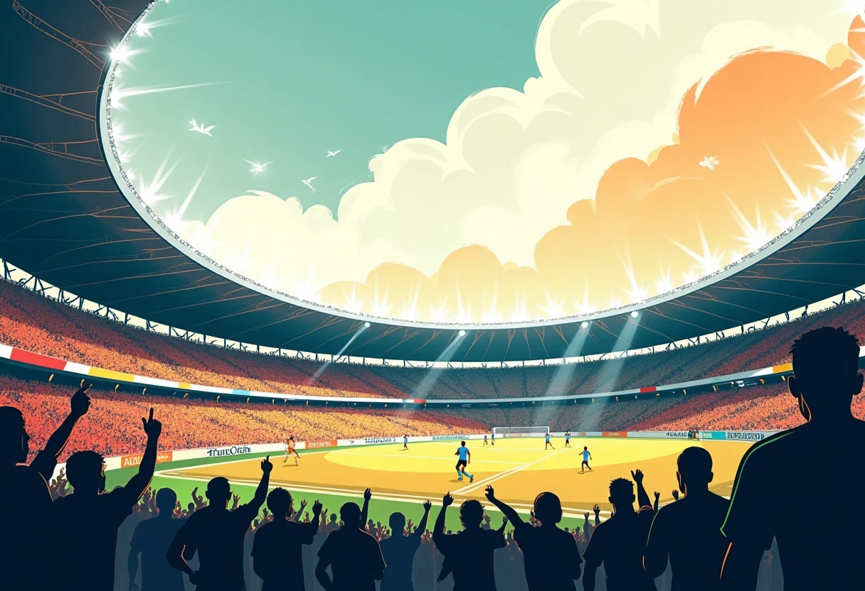 Ambiente en un estadio de la Bundesliga