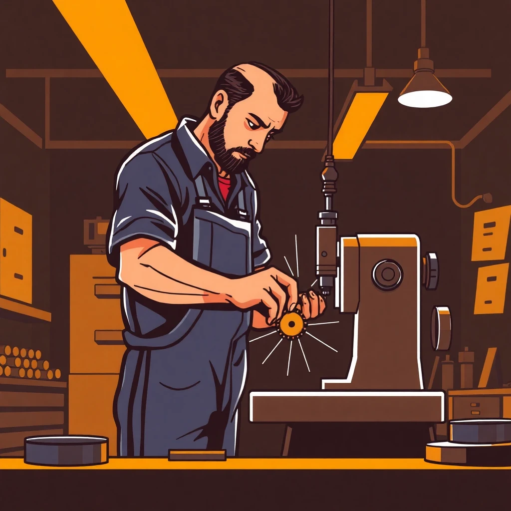 Trabajo mecánico en taller