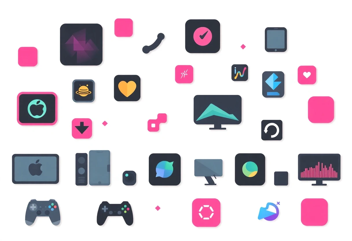 Colorful app grid
