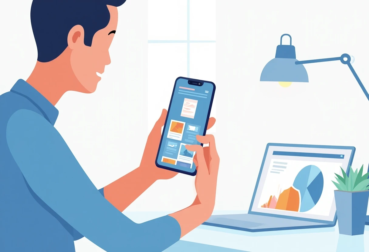 Using a scanner app on smartphone