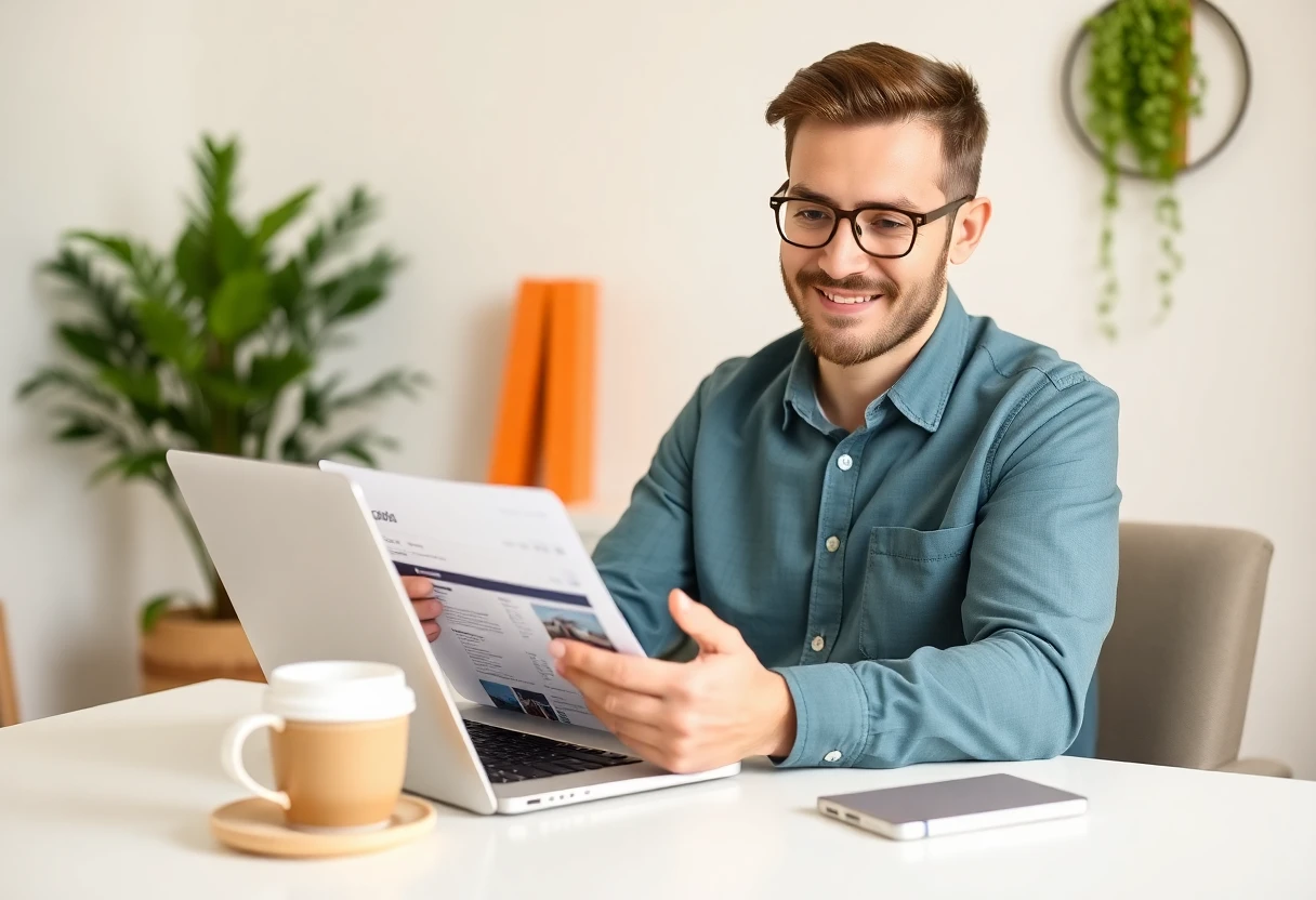 Reviewing car finance offers on a laptop