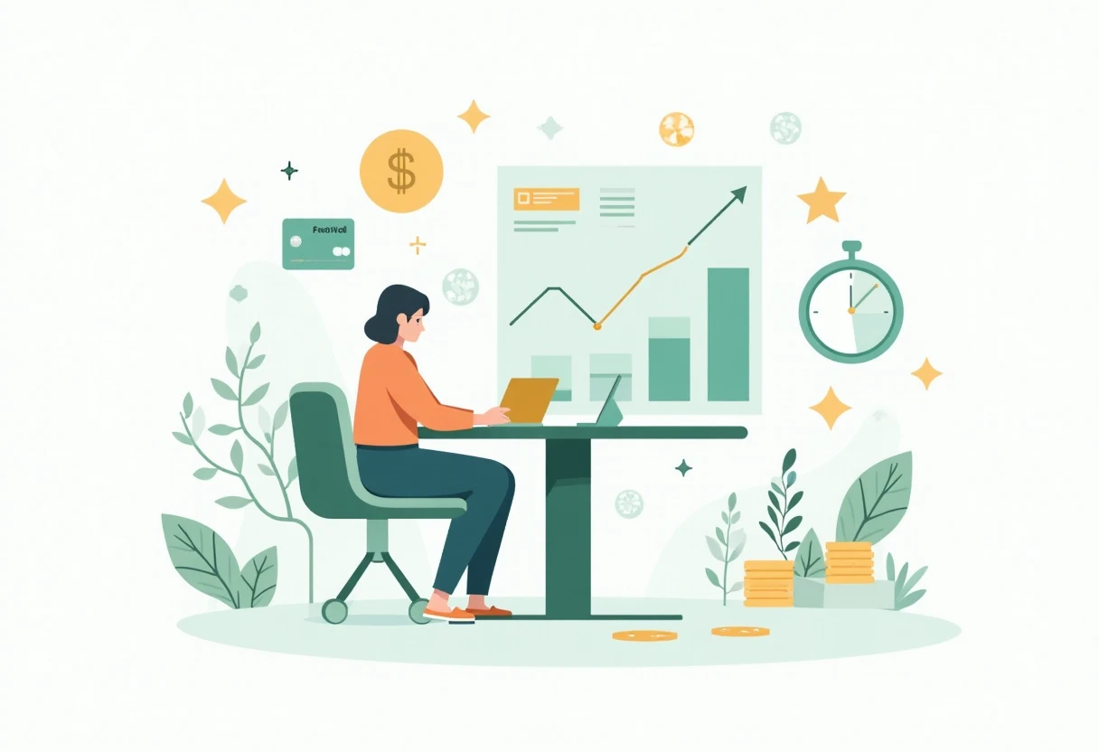 Freelancer reviewing cashback options