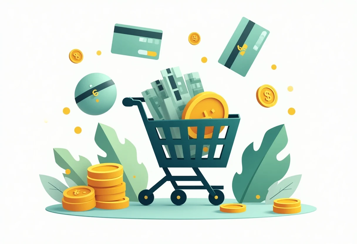Cashback rewards illustration