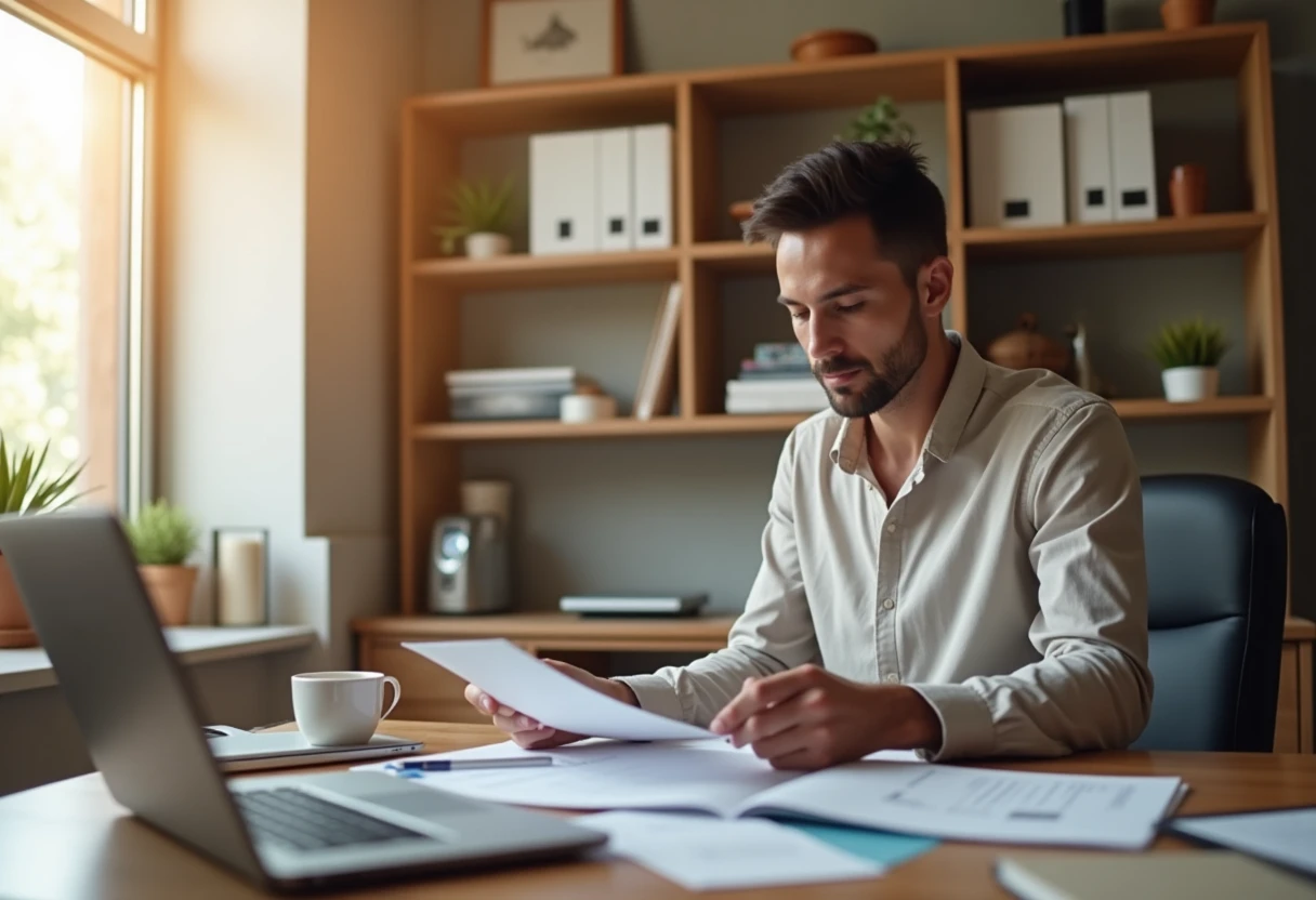 Freelancer analizând opțiuni de credite