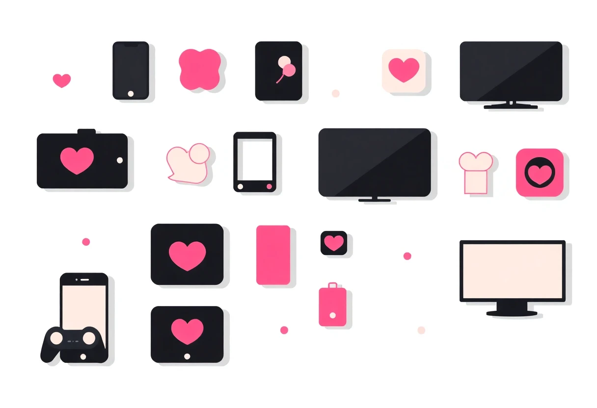 Illustrazione di app sociali