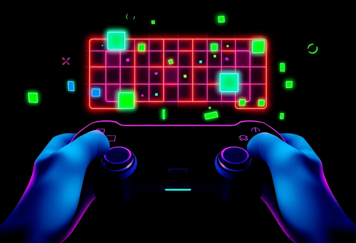 Abstract gaming tiles