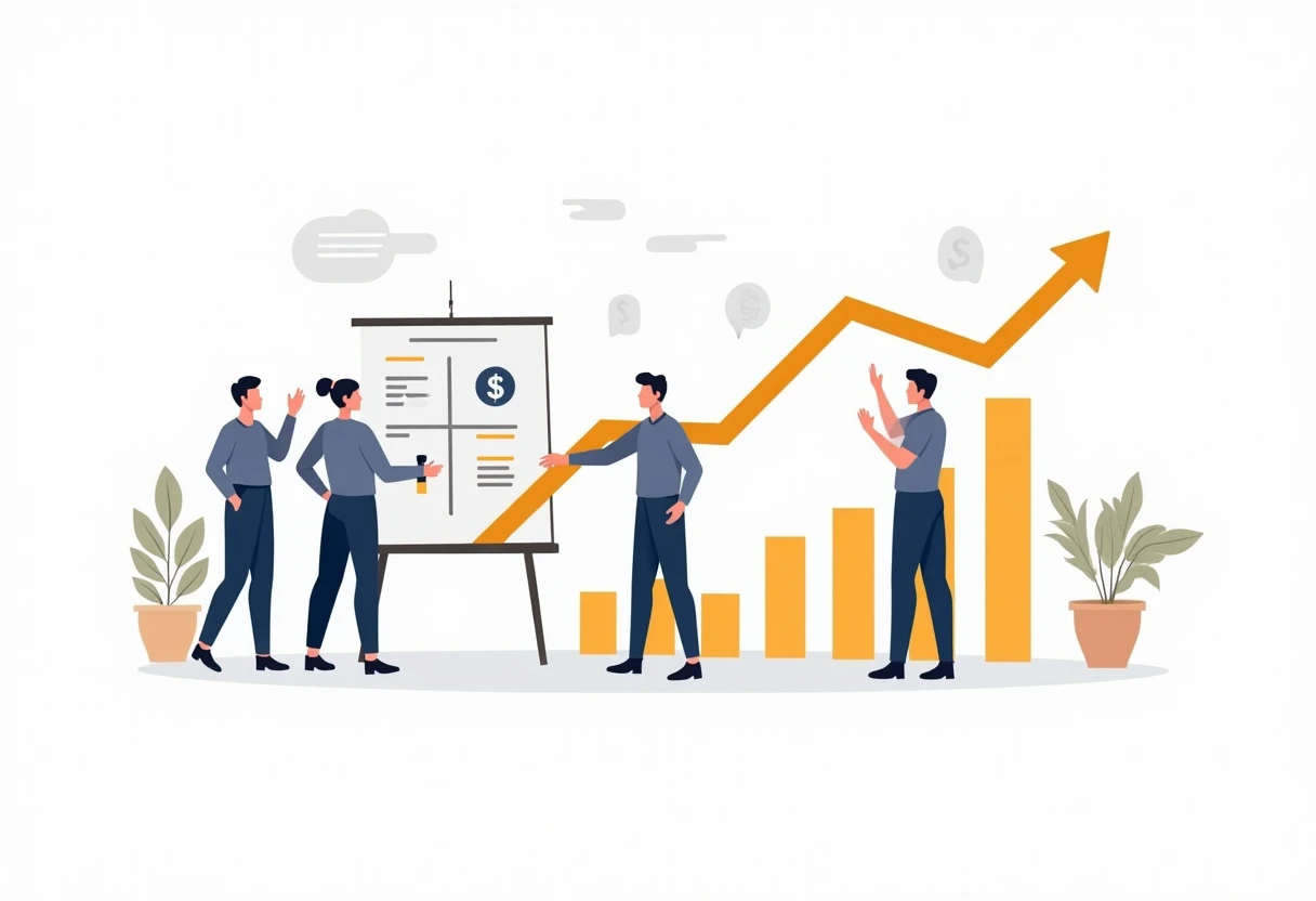 Graphique de données financières