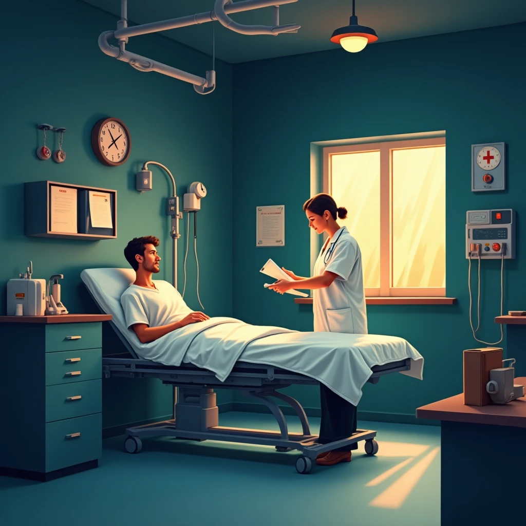 Médecin d'urgence en action