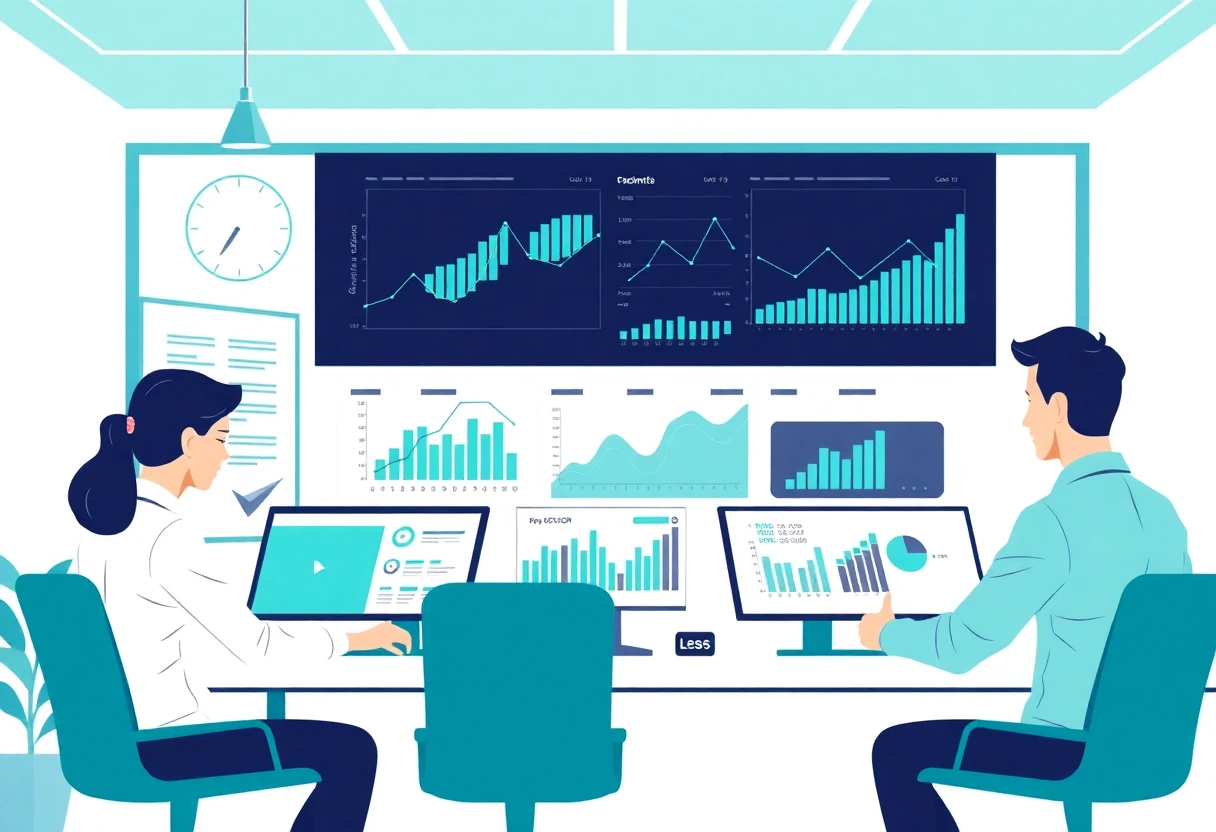 Experts in finance reviewing data