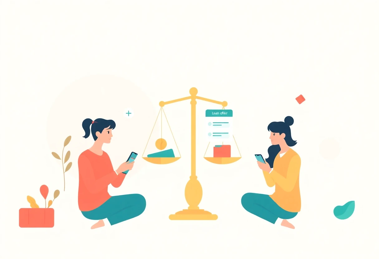 Balancing loan options illustration