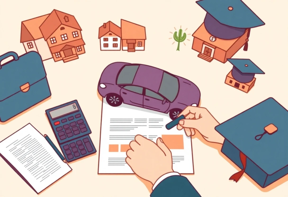 Reviewing car loan documents