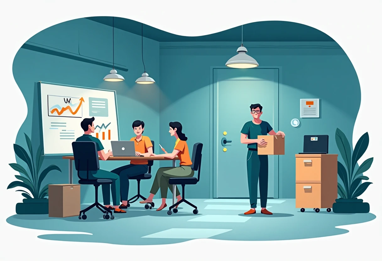 Overnight cleaning in quiet office