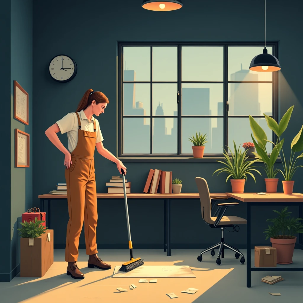 High-paying cleaning job environment