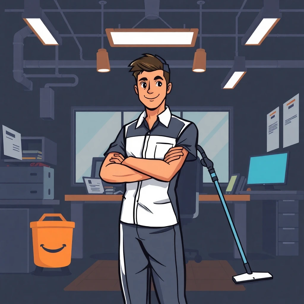High-paying cleaning job setting