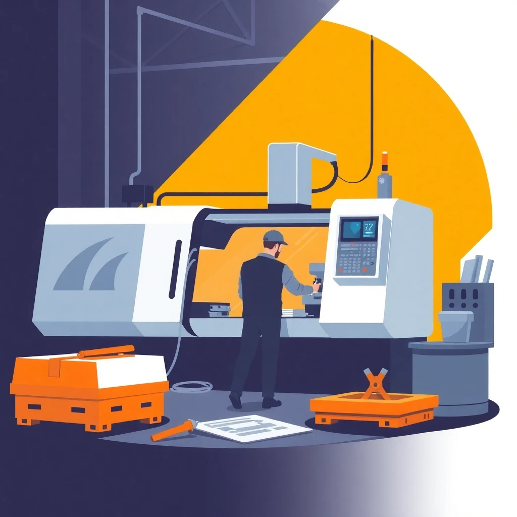 CNC Operator at work