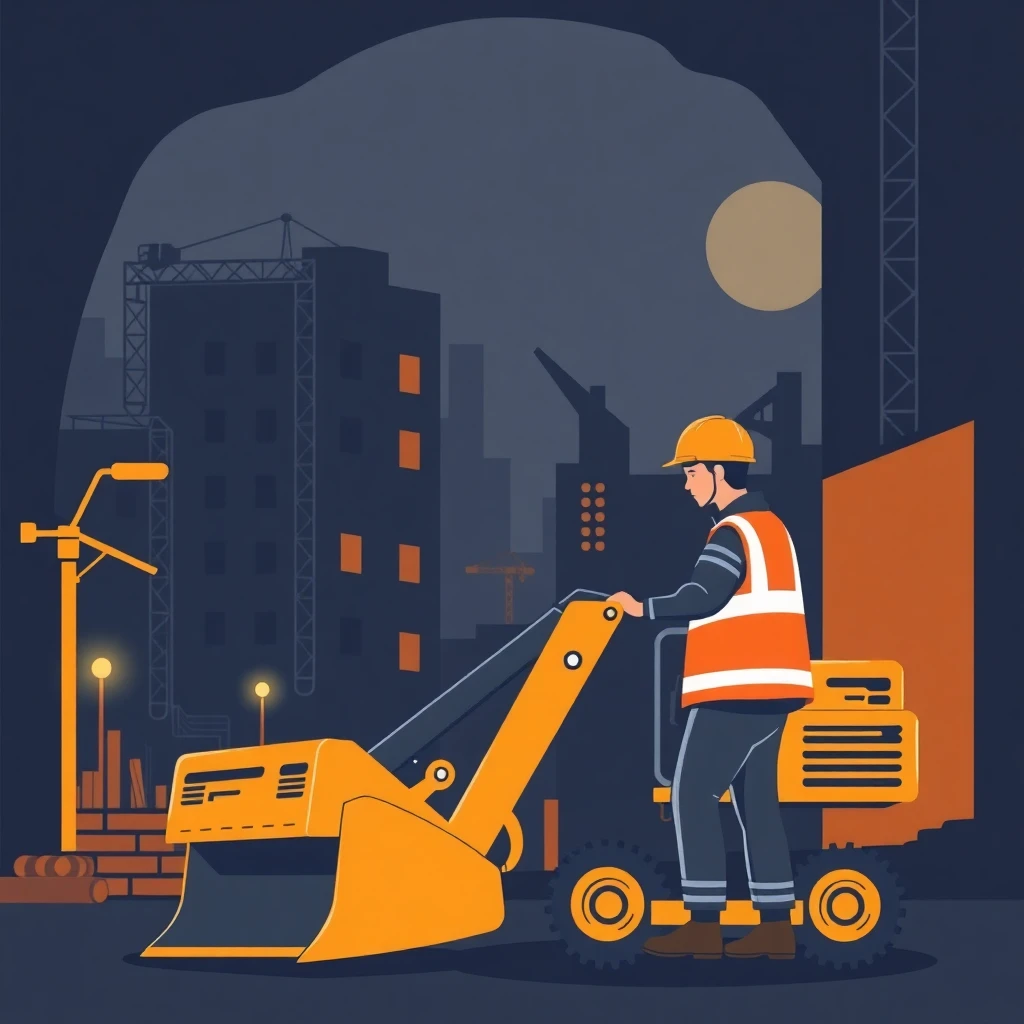 High-tech construction work